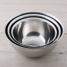Load image into Gallery viewer, KAI Stainless Steel Bowl & Mesh Strainer 6-Piece Set | 18 / 21 / 24 cm | Nesting Design | With Measurement Marks | Dishwasher Safe | Made in Japan