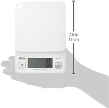 Load image into Gallery viewer, Tanita Cooking Scale KD-187 WH | 1 g Precision | Max 1 kg | Wall-Mountable | Slim &amp; Compact | White
