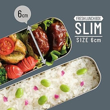 Load image into Gallery viewer, Thermos 2-Tier Lunch Box 815 ml | Slim Design | Leak-Resistant | With Chopsticks &amp; Insulated Case | Grey Black
