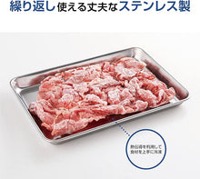 Load image into Gallery viewer, 【Made in Japan | 5-Piece Set】KAI Stainless Steel Tray – Medium 21.5 × 15 cm | Perfect for Prep, Cooking &amp; Serving | Dishwasher Safe
